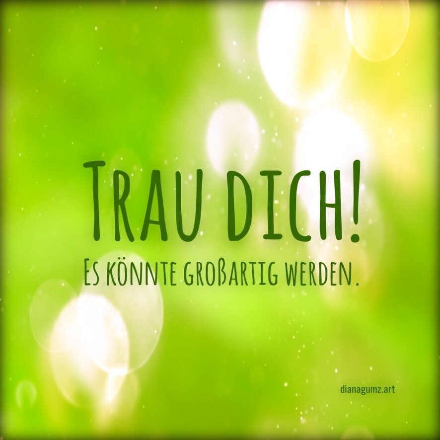 Postkarte Trau Dich!
