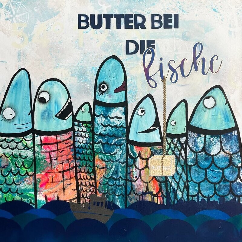 Postkarte - Butter bei die Fische Postkarte - Butter bei die Fische