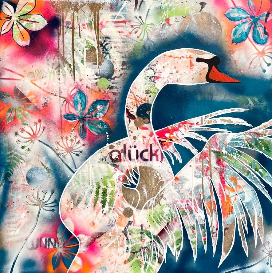 swan - 100x100cm