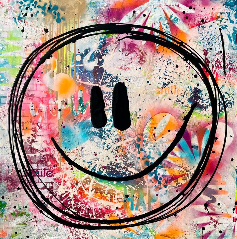 Kunstdruck smile