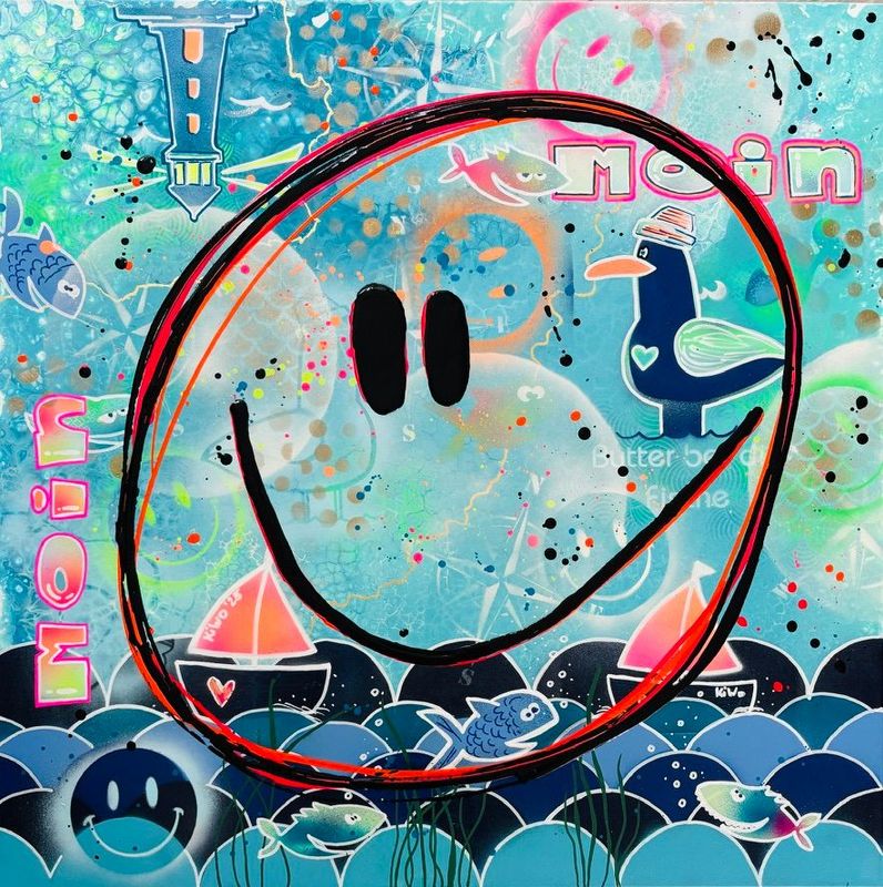 Postkarte - Küsten smile