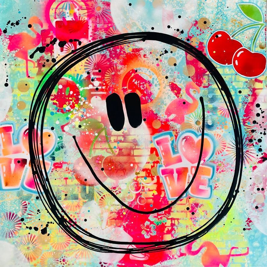 Postkarte - cherry smile