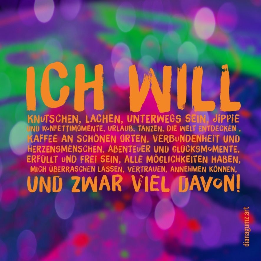 Postkarte - ich will