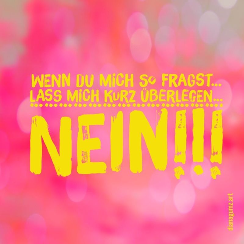 Postkarte - Nein
