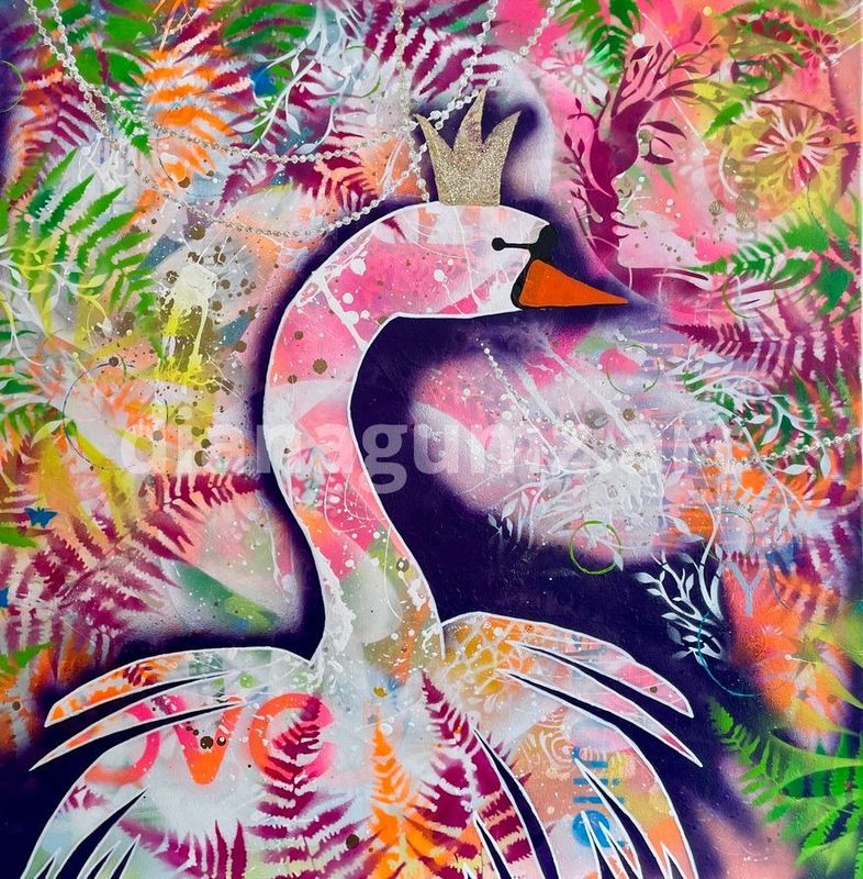 Schwanenkönigin - 80x80