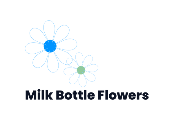 Milk Bottle Flowers