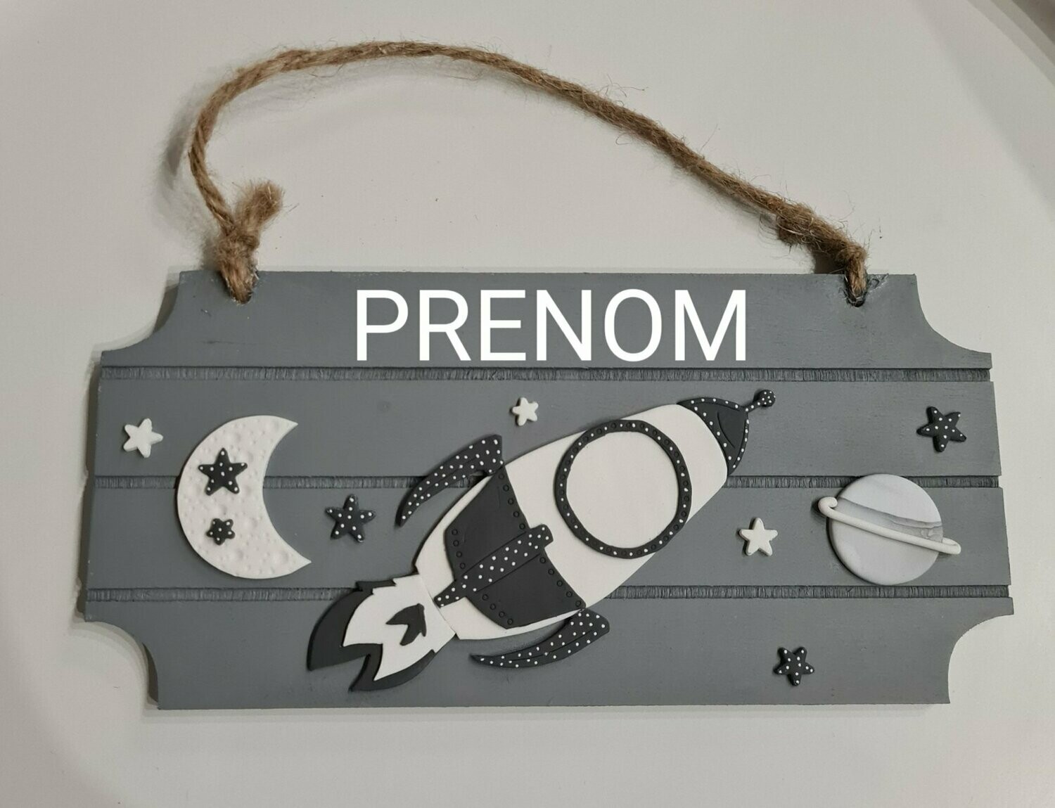 Plaque fusée / planète