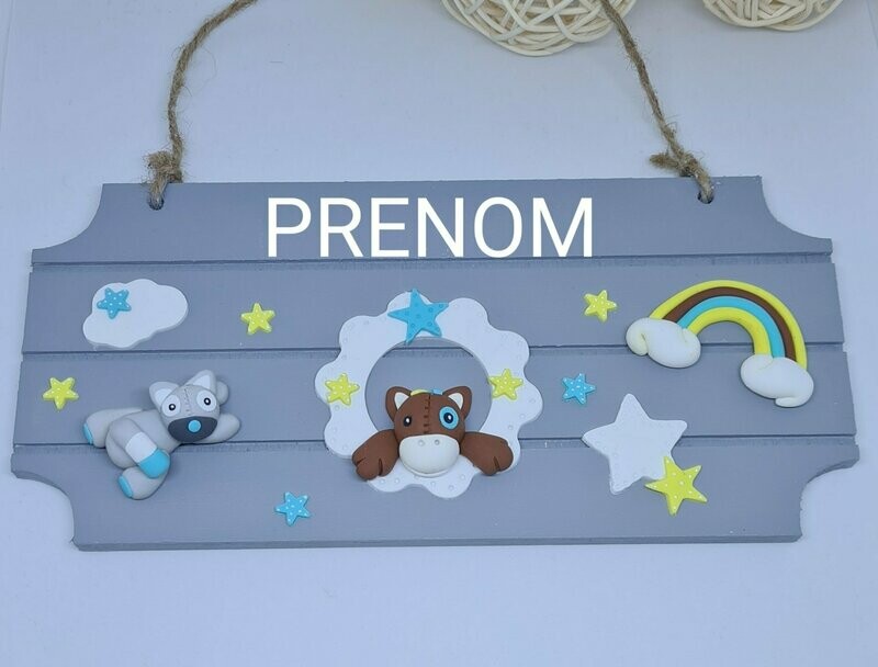 Plaque bébé Tim et Tiloo