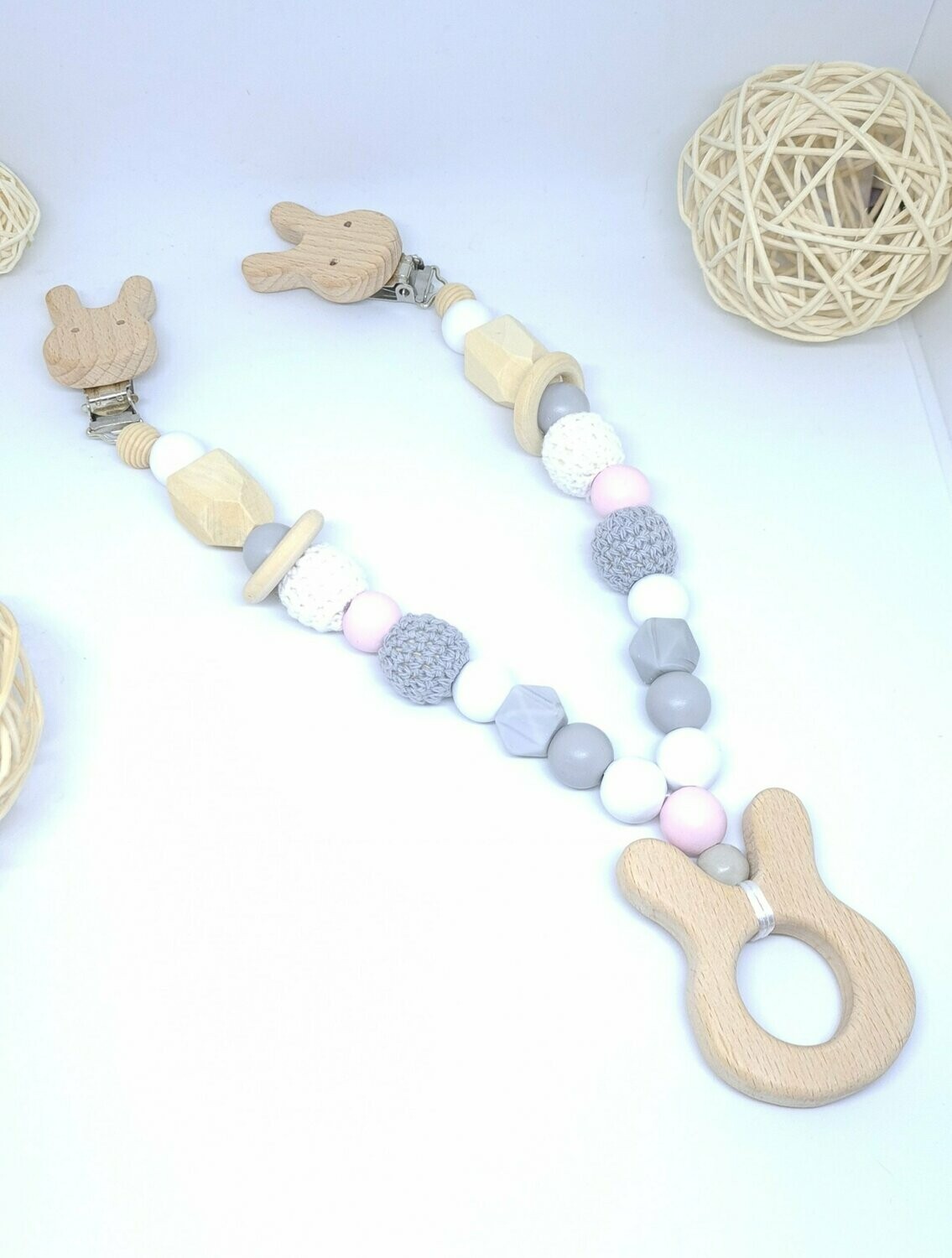 Suspension / mobile pour poussette lapin
