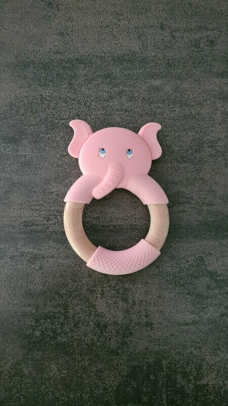 Anneau de dentition ELEPHANT rose