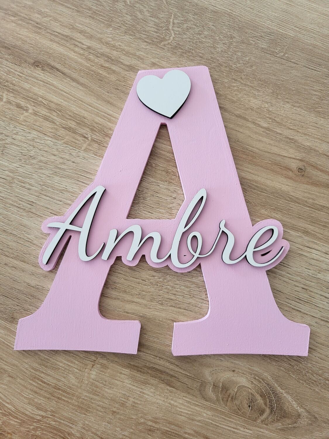Grosse lettre + prénom (20 CM)