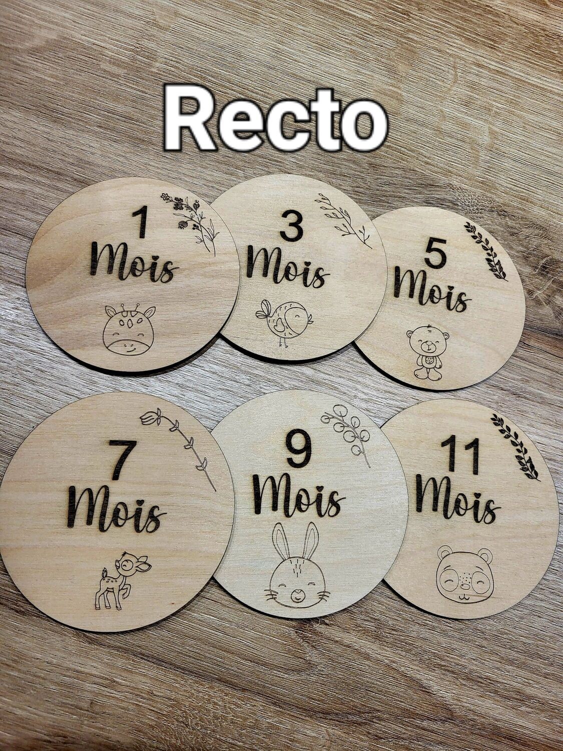 6 cartes étapes recto verso