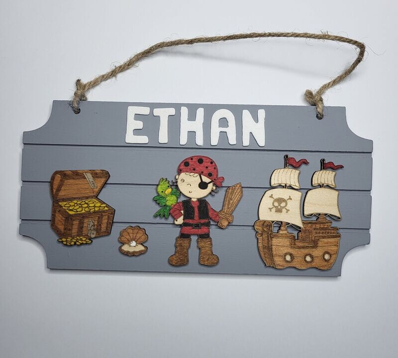 Plaque Pirate et son trésor