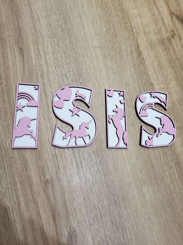 Grandes lettres 15 CM thème et couleurs au choix