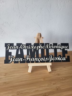 Les plaques FAMILLE