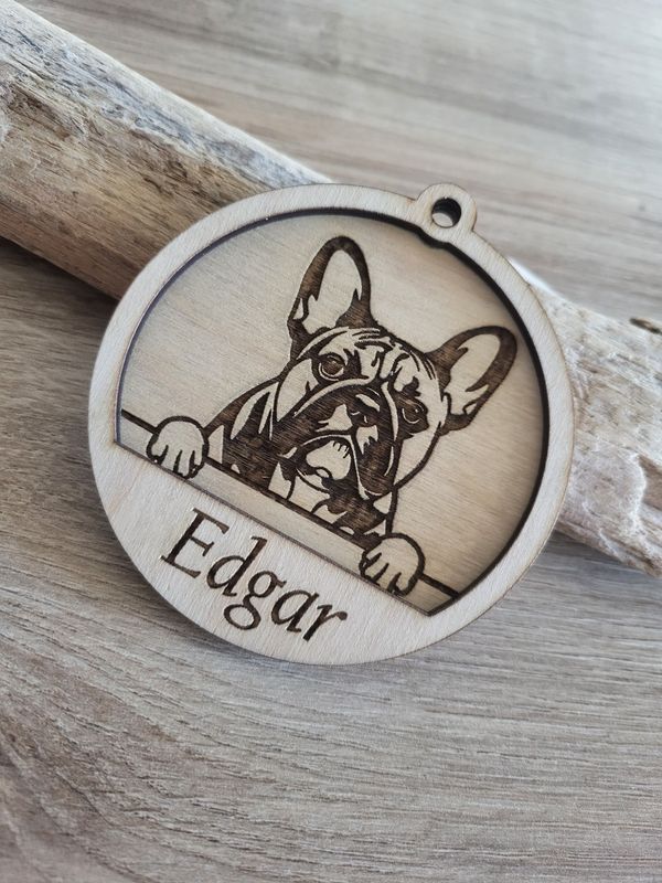 Boule de Noël CHIEN personnalisée