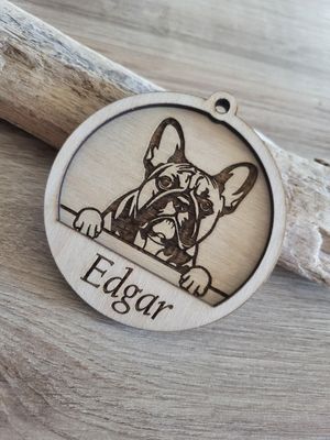 Boule de Noël CHIEN personnalisée