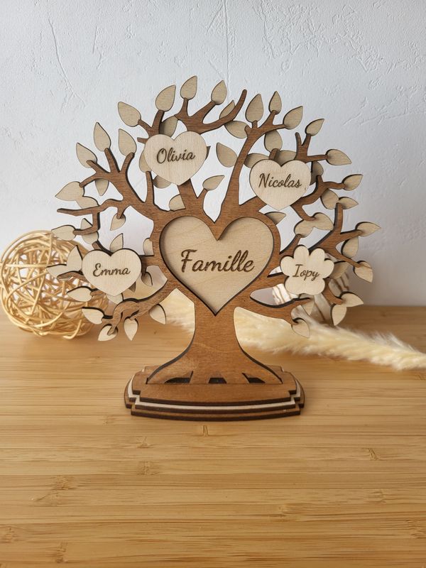 Arbre Famille sur socle