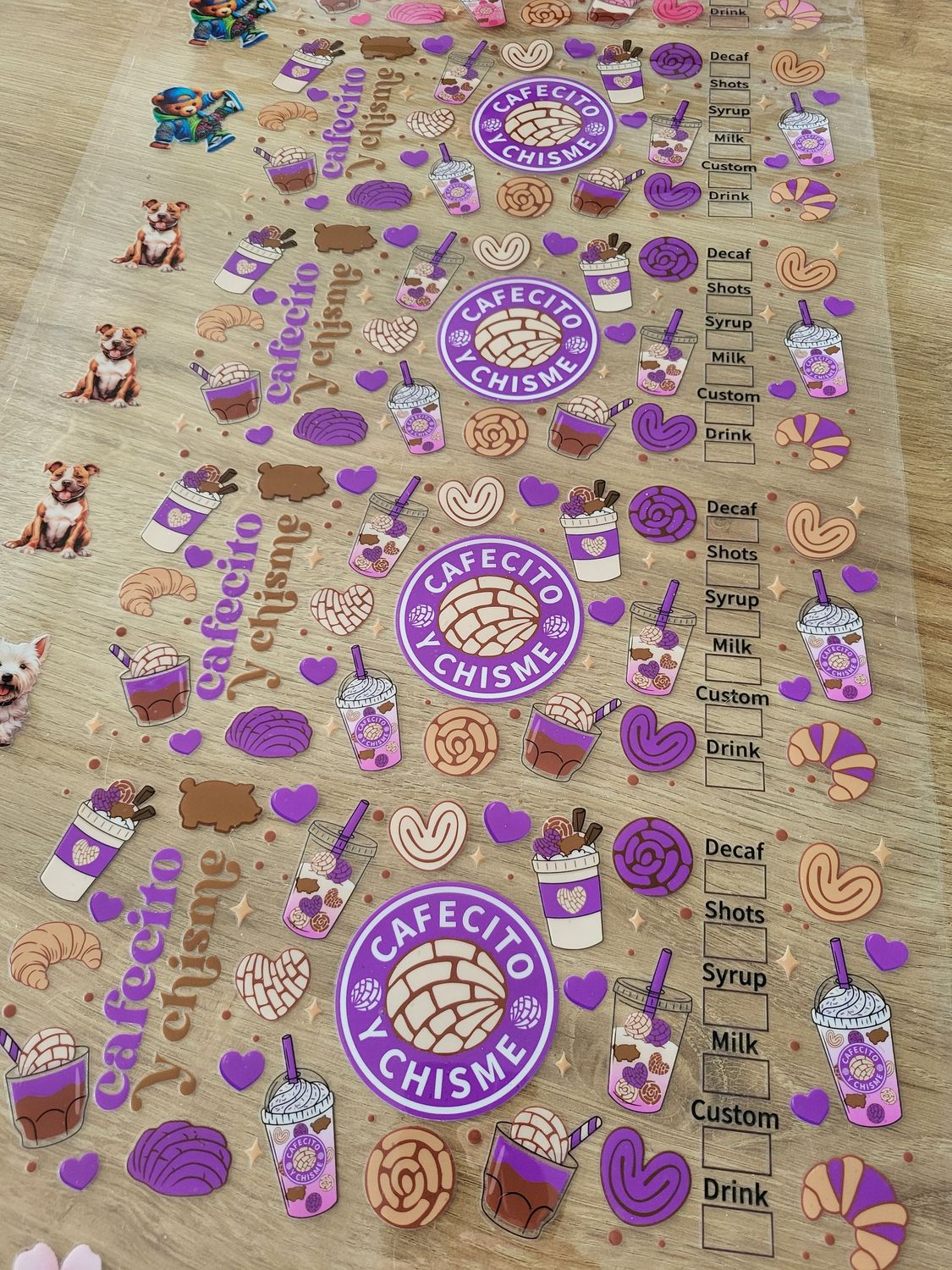 Planche 1 mètre UVDTF (30x100 cm)