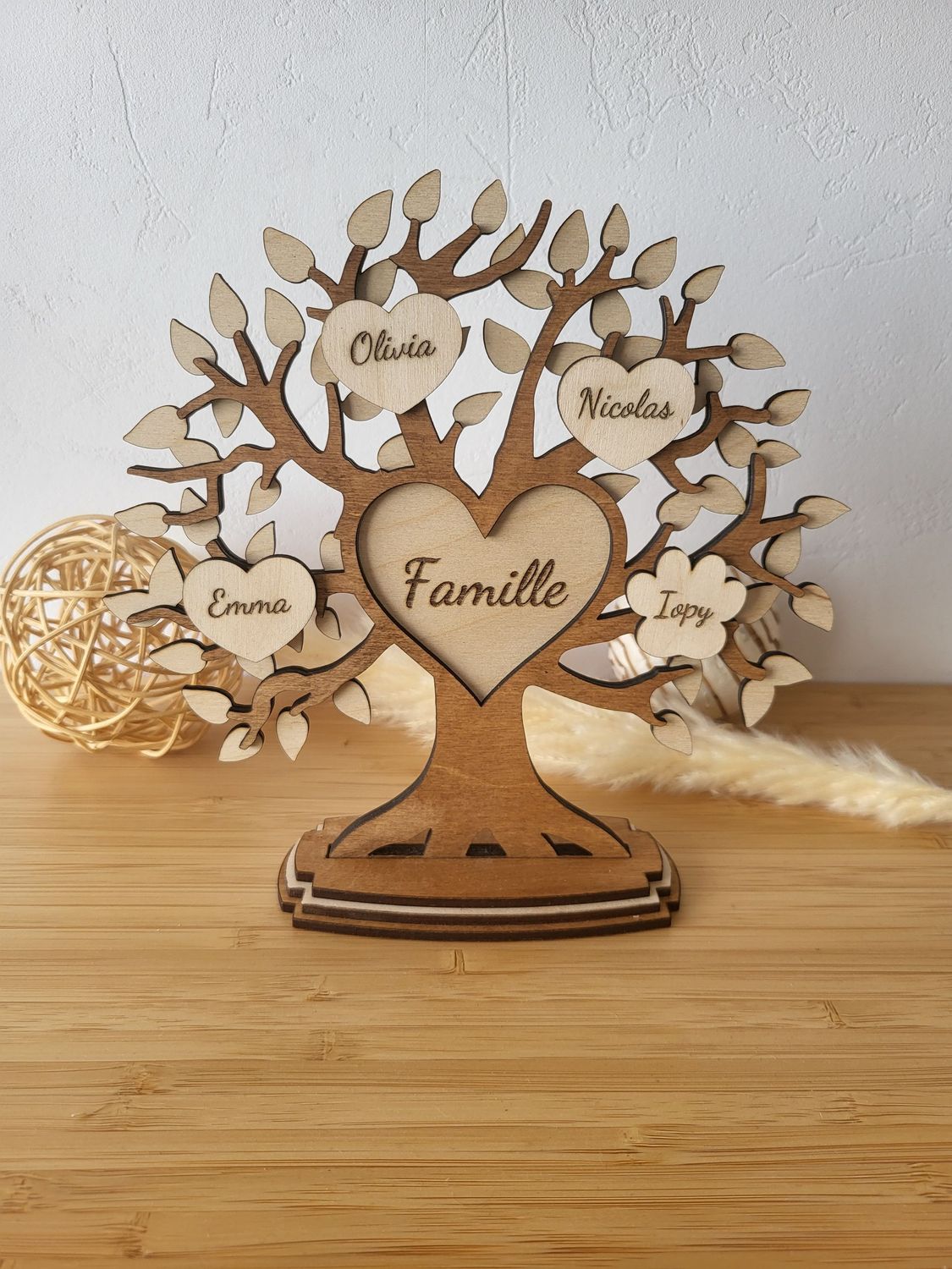 Arbre Famille sur socle 29 CM