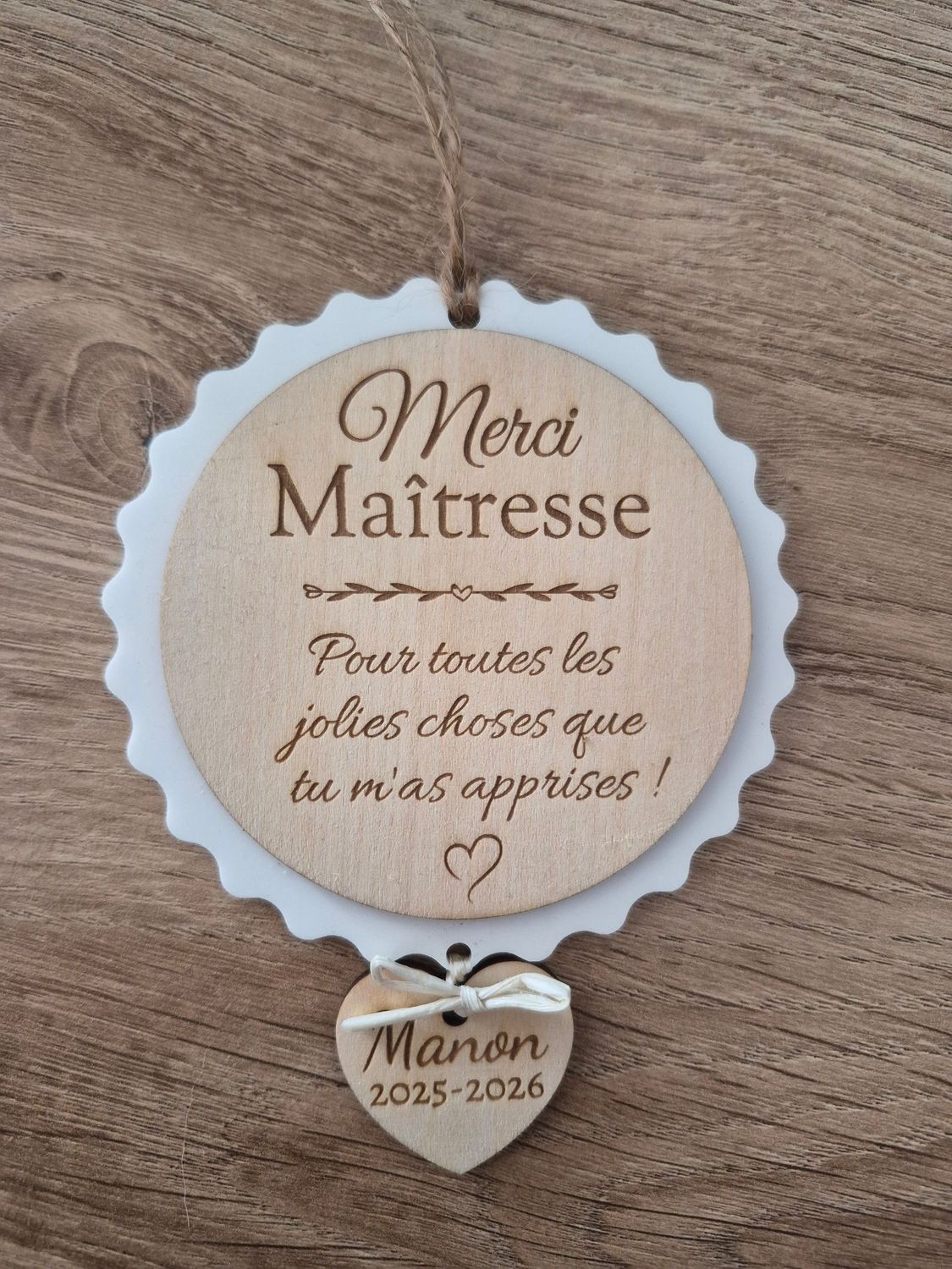 Suspension cadeau maîtresse
