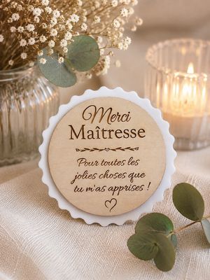 Magnet cadeau fin d'année maîtresse nounou ATSEM ....