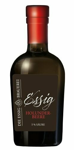 Holunderbeeressig, 5% Säure, 250ml Holunderbeeressig, 5% Säure, 250ml