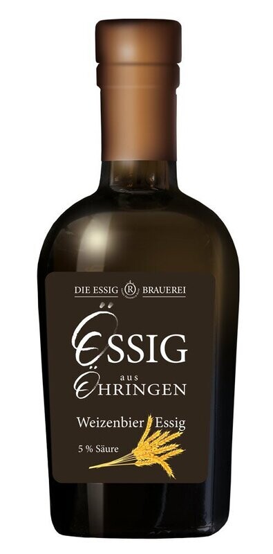 Weizenbieressig, 5% Säure, 250ml Weizenbieressig, 5% Säure, 250ml