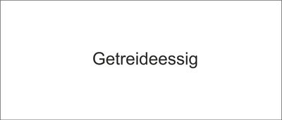 Getreideessig