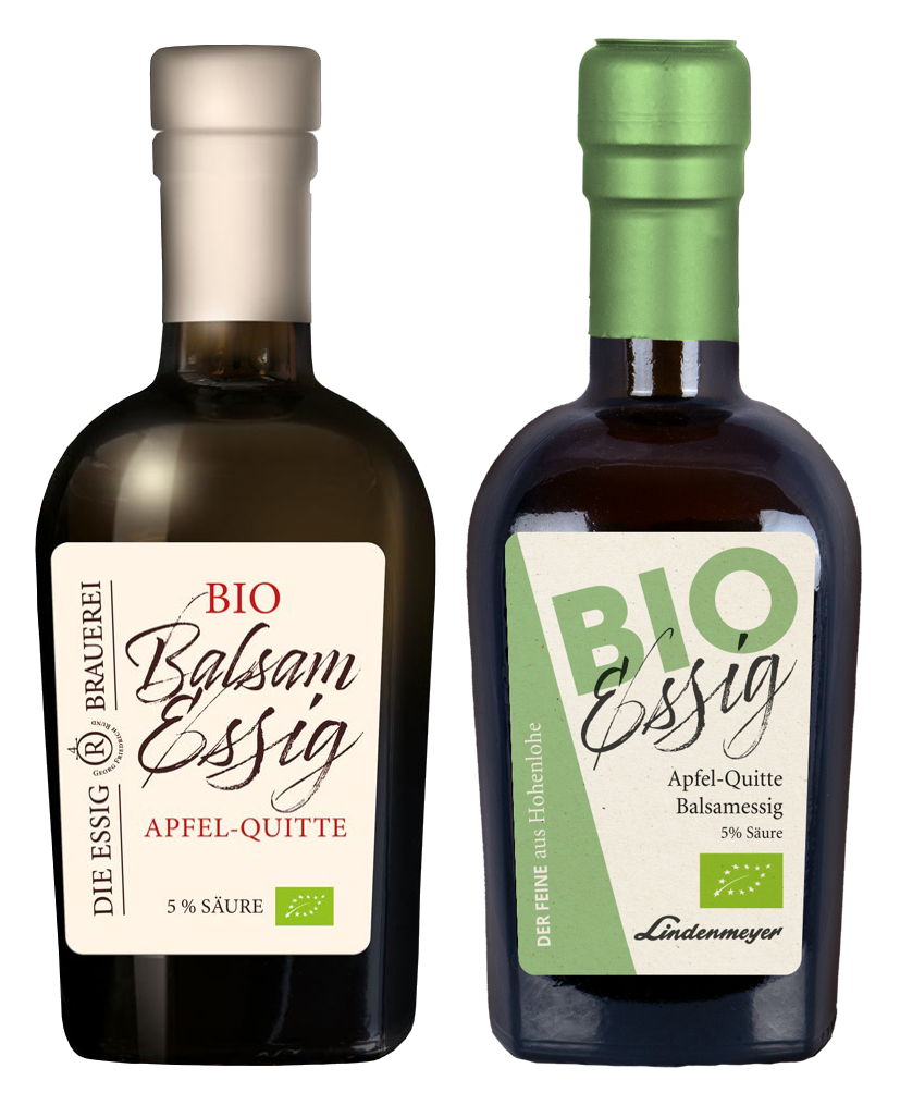 BIO Essig fein, Apfel-Quitte Balsamessig, 5% Säure, 250ml