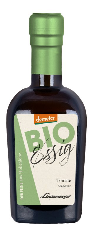 BIO Essig fein, Tomate DEMETER, 5% Säure, 250ml BIO Essig fein, Tomate DEMETER, 5% Säure, 250ml