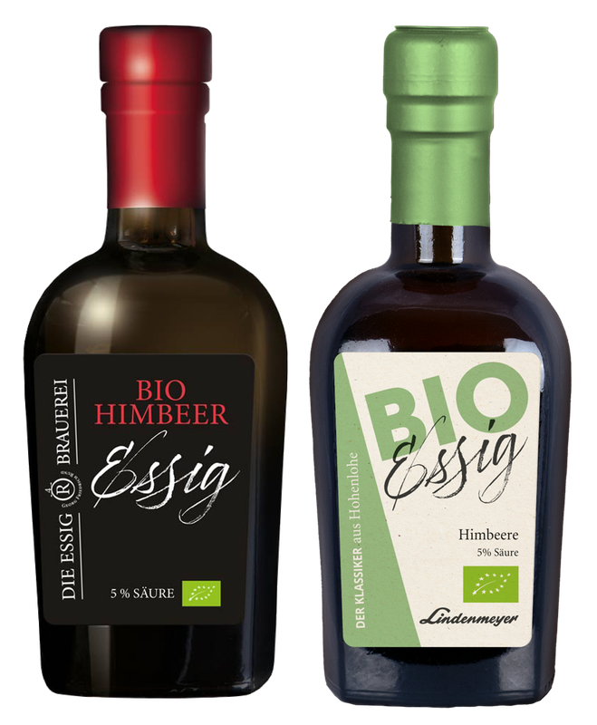 BIO Essig fein, Himbeere, 5% Säure, 250ml BIO Essig fein, Himbeere, 5% Säure, 250ml