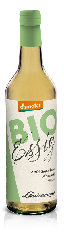 BIO Essig fein, Apfel Sorte Topaz Balsamessig DEMETER, 5% Säure, 500ml BIO Essig fein, Apfel Sorte Topaz Balsamessig DEMETER, 5% Säure, 500ml