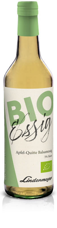 BIO Essig fein, Apfel-Quitte Balsamessig, 5% Säure, 500ml BIO Essig fein, Apfel-Quitte Balsamessig, 5% Säure, 500ml