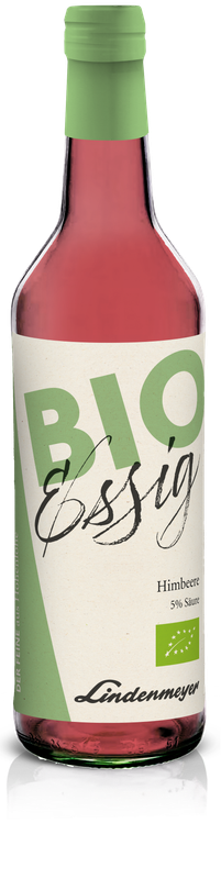 BIO Essig fein, Himbeere, 5% Säure, 500ml BIO Essig fein, Himbeere, 5% Säure, 500ml