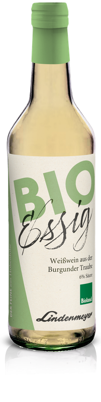BIO Essig fein, Weißwein aus der Burgunder Traube BIOLAND, 6% Säure, 500ml BIO Essig fein, Weißwein aus der Burgunder Traube BIOLAND, 6% Säure, 500ml