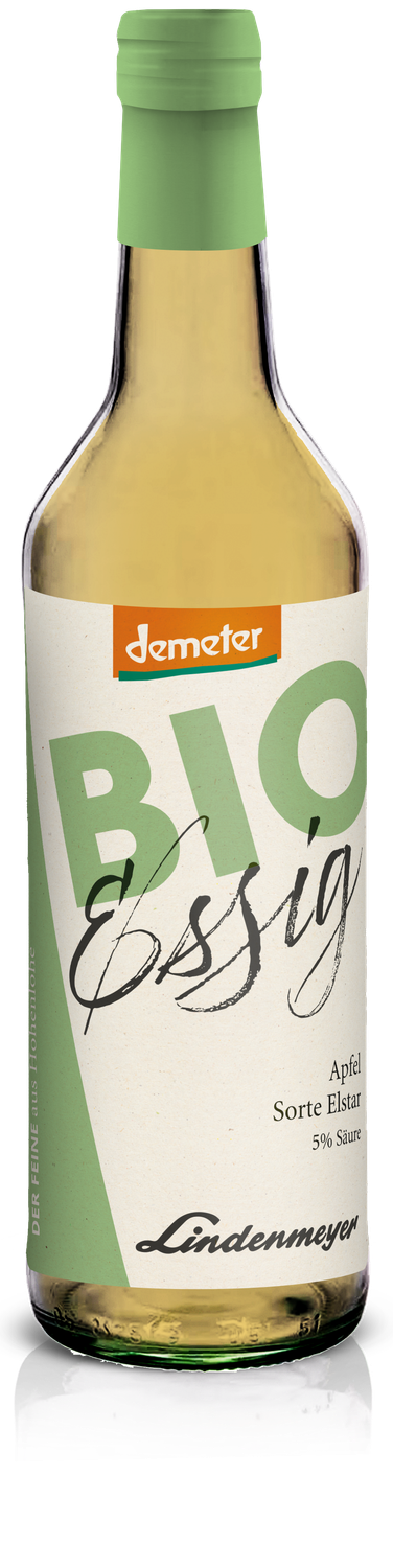 BIO Essig fein, Apfel Sorte Elstar DEMETER, 5% Säure, 500ml