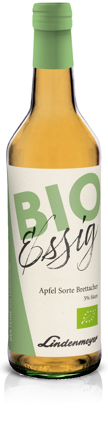 BIO Essig fein, Apfel Sorte Brettacher, 5% Säure, 500ml