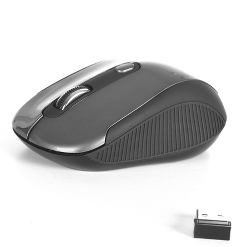 Mouse ottico wireless grigio-nero
