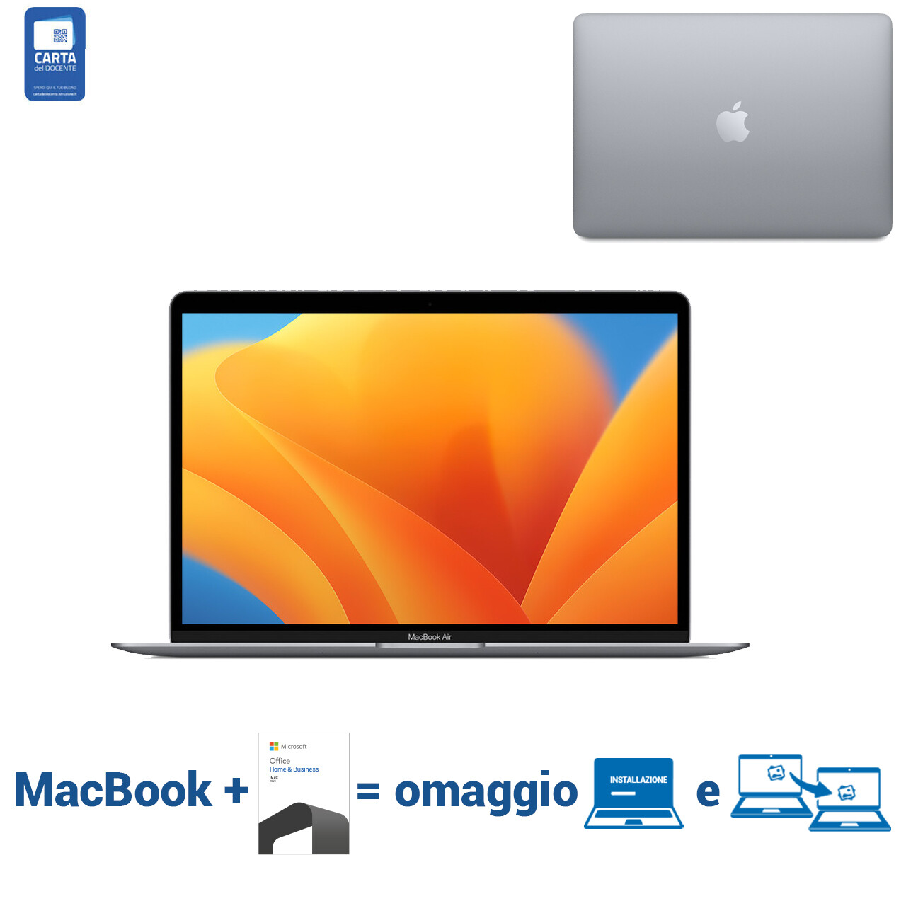 MacBook Air M1 13" grigio siderale | 256GB