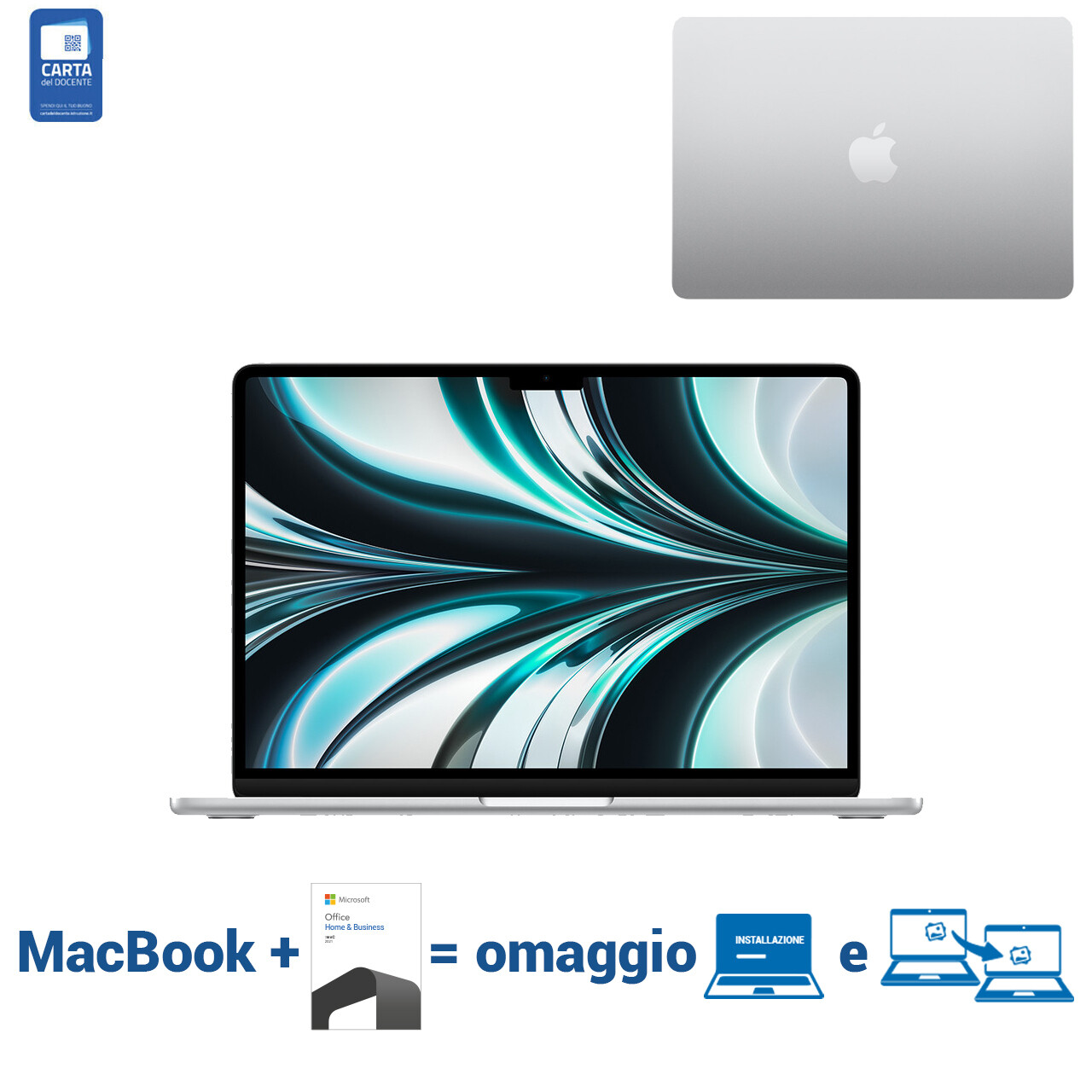 MacBook Air M2 13.6" argento | 256GB