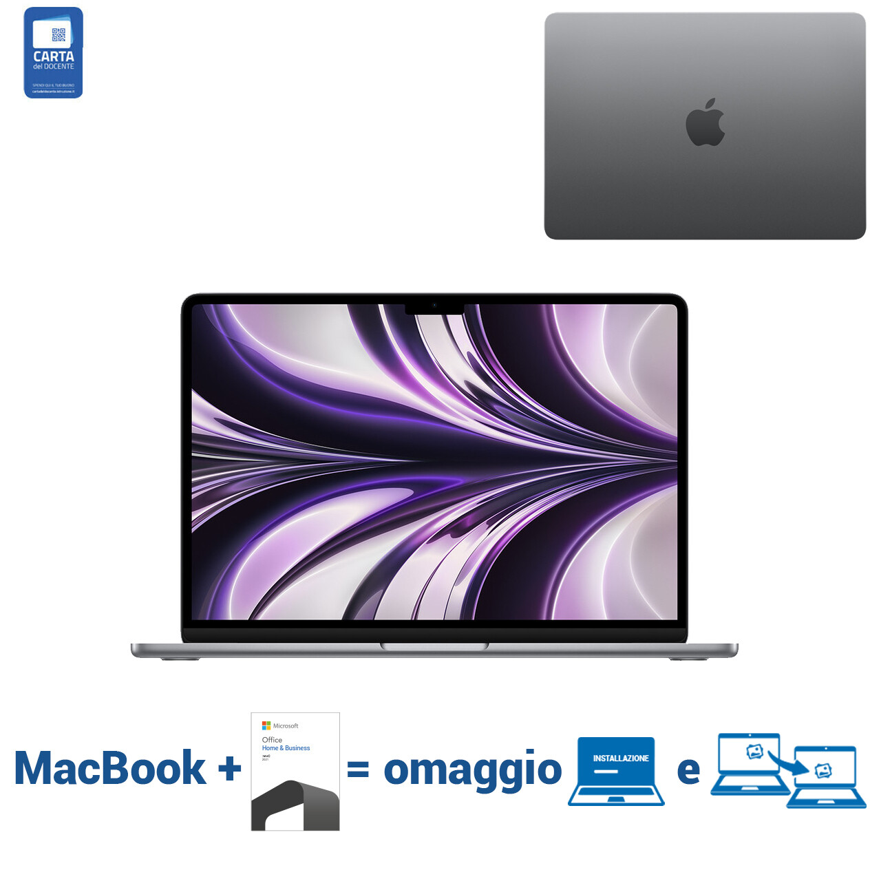 MacBook Air M2 13.6" grigio siderale | 256GB