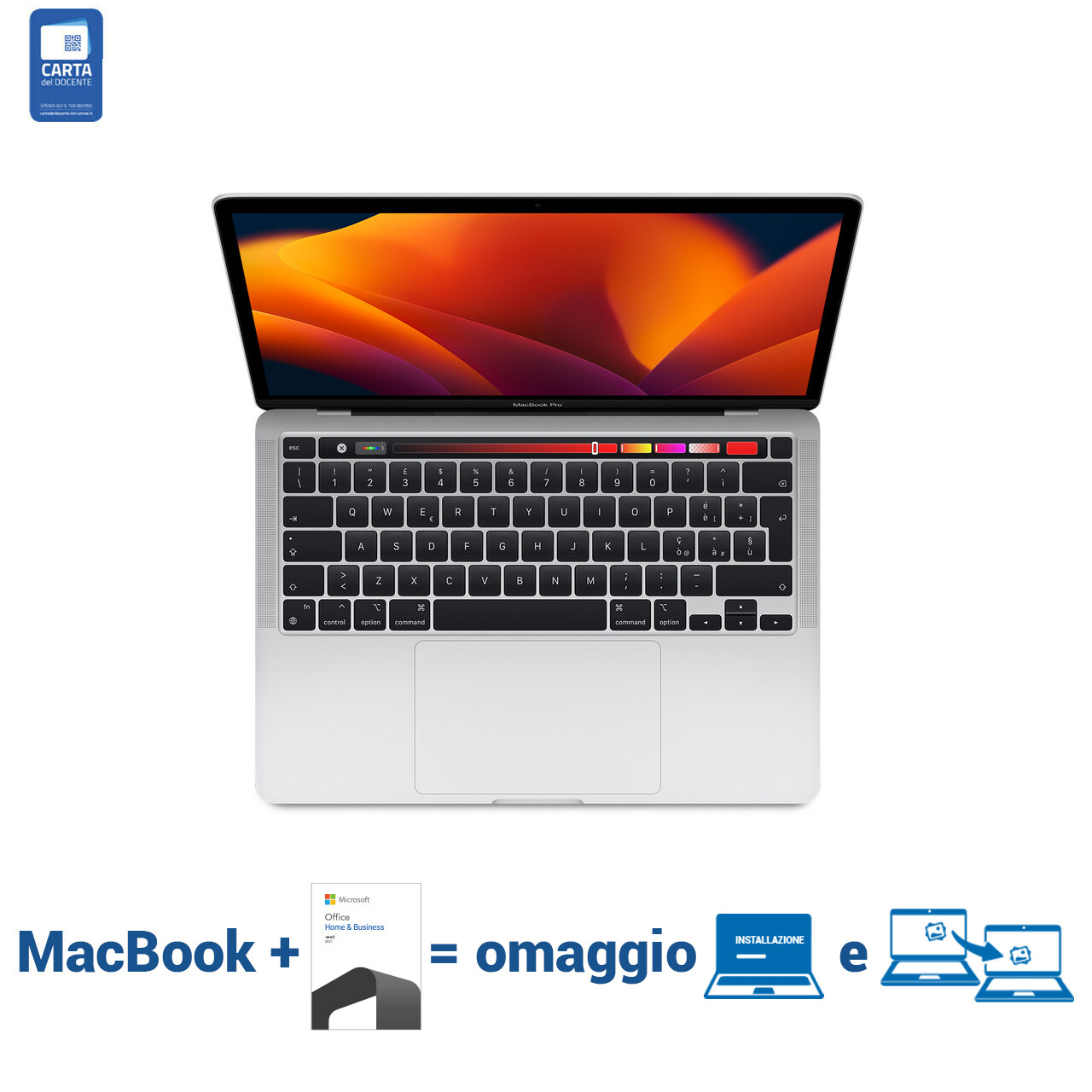 MacBook Pro 13" argento | 256GB