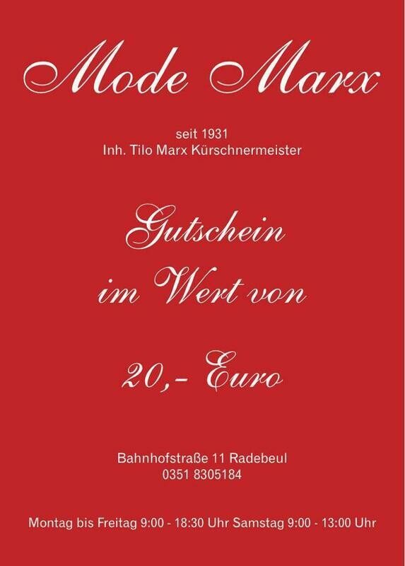 Wertgutschein 20 €