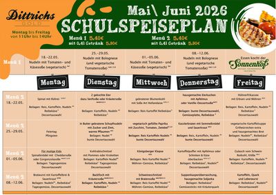 Probierangebot 1 Menü
