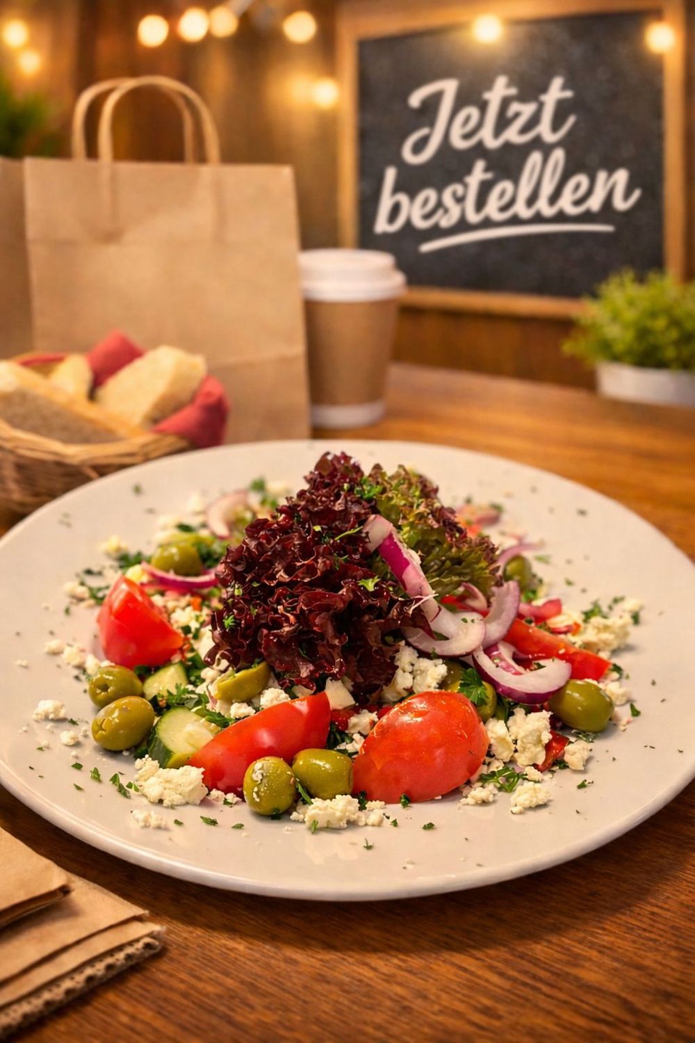 Griechischer Salat (vegetarisch)