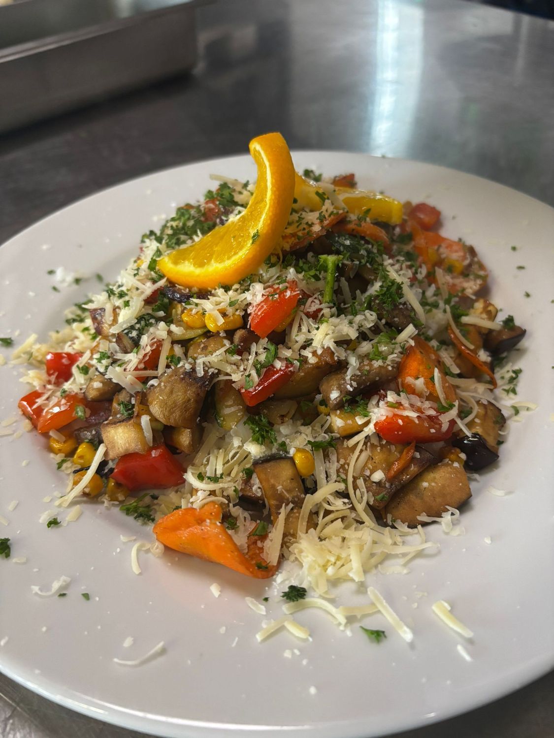 BUNTE GEMÜSEPFANNE (vegetarisch)