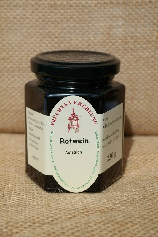 Aufstrich Rotwein  230 g