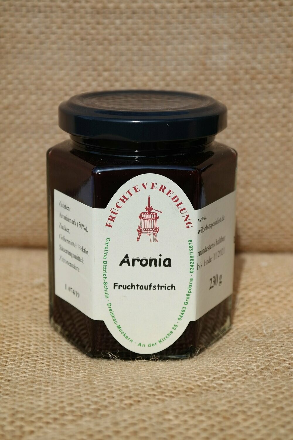 Fruchtaufstrich Aronia 230 g