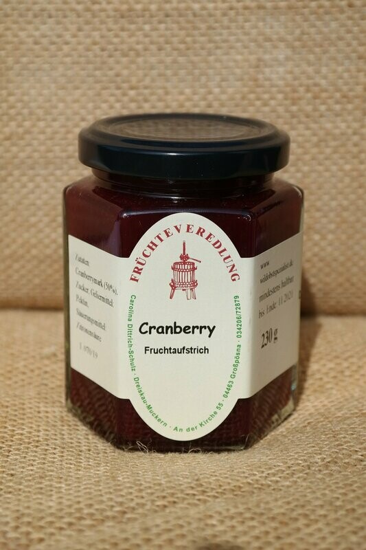 Fruchtaufstrich Cranberry 230 g Fruchtaufstrich Cranberry 230 g